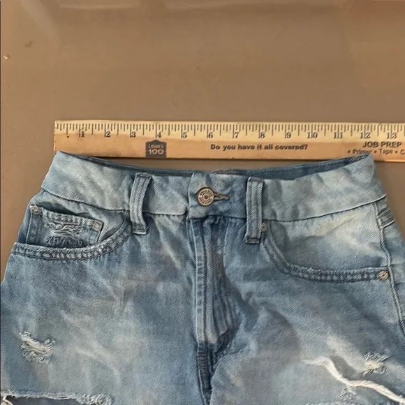 REWASH Distressed Women Jean Shorts 5/27 - Picture 4 of 7